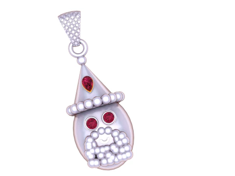 Santa Gnome Pendant 3D Print Model