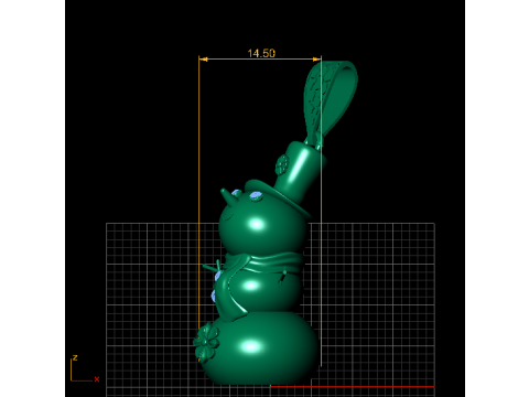 ゴールデンスノーマンペンダント 3Dプリントモデル