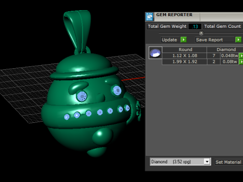 轨道机器人吊坠 3D 打印模型