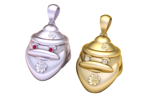 Liontin Karakter Bloom Kuno Model Cetak 3D