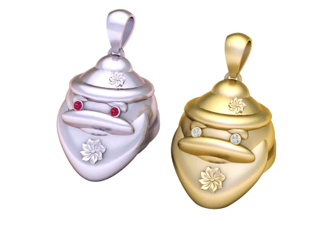 Olden Bloom Character Pendant 3D Print Model