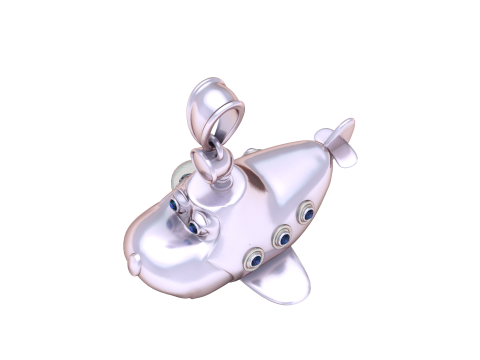 Liontin Pesawat Sky Buddy Model Cetak 3D