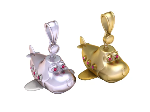 Sky Buddy Airplane Pendant 3D Print Model