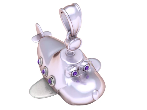 Sky Buddy Airplane Pendant 3D Print Model