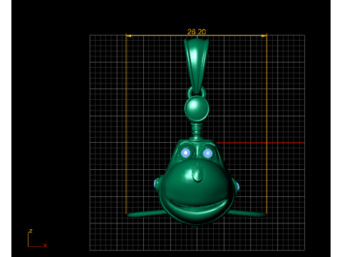Liontin Pesawat Sky Buddy Model Cetak 3D