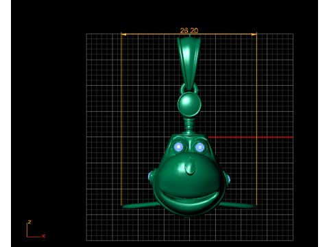 Sky Buddy Airplane Pendant 3D Print Model