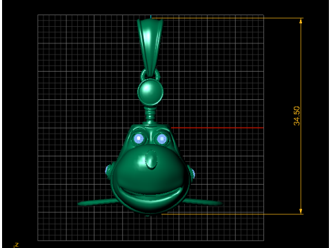 Liontin Pesawat Sky Buddy Model Cetak 3D