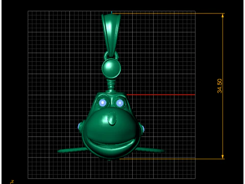 Sky Buddy Airplane Pendant 3D Print Model