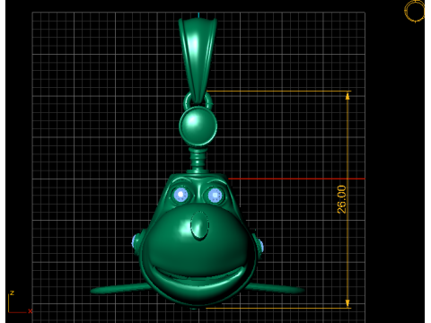 Liontin Pesawat Sky Buddy Model Cetak 3D