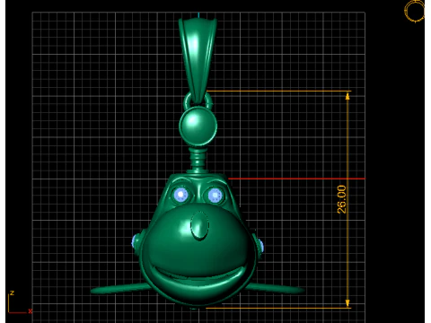 Sky Buddy Airplane Pendant 3D Print Model