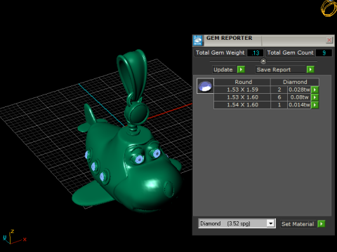 Liontin Pesawat Sky Buddy Model Cetak 3D