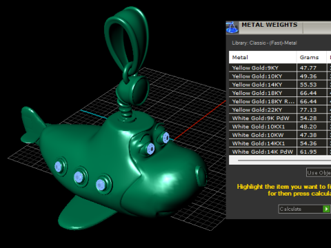 Liontin Pesawat Sky Buddy Model Cetak 3D