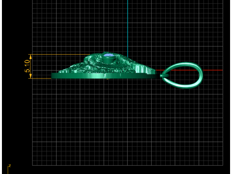 Majestic Owl Medallion Pendant 3D Print Model