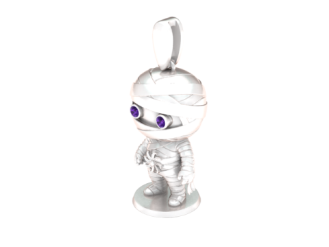Cute Mummy Character Pendant 3D Printable Model 3D Print Model