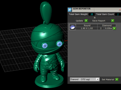 Cute Mummy Character Pendant 3D Printable Model 3D Print Model