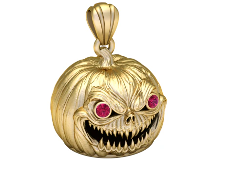 Nightmare Pumpkin Pendant 3D Printable Model 3D Print Model