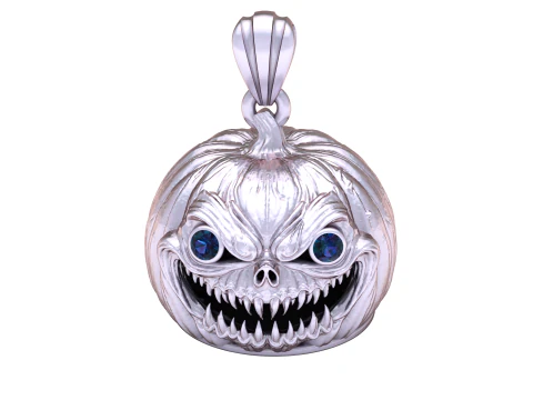 Nightmare Pumpkin Pendant 3D Printable Model 3D Print Model