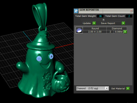 Trick-or-Treat Ghost Pendant 3D Printable Model 3D Print Model