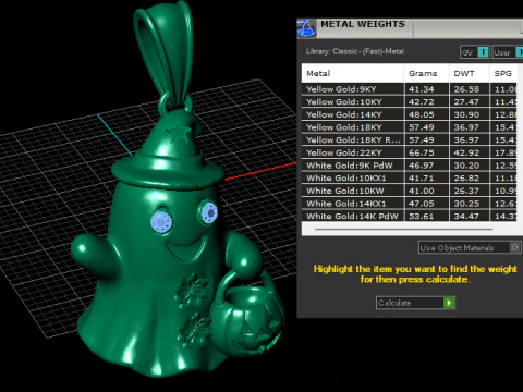 Trick-or-Treat Ghost Pendant 3D Printable Model 3D Print Model