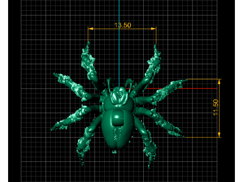 Venom Widow Spider hanger 3D afdrukbaar model 3D printmodel