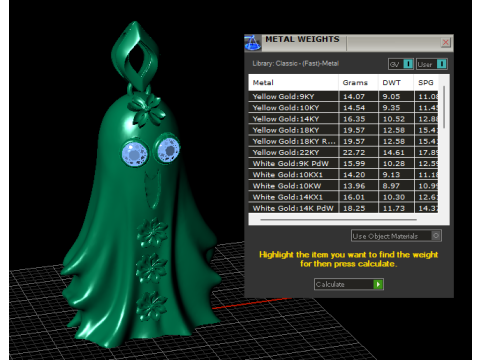 Blooming Ghost Charm Pendant 3D Printable Model 3D Print Model