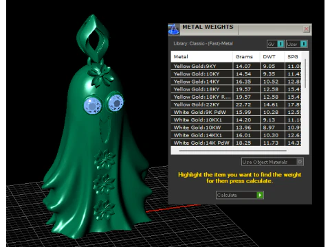 Blooming Ghost Charm Pendant 3D Printable Model 3D Print Model