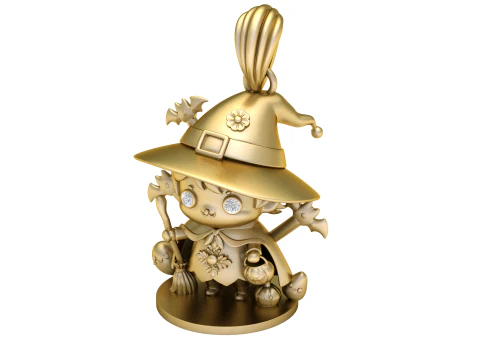 Little Witch Charm Pendant 3D Printable Model 3D Print Model