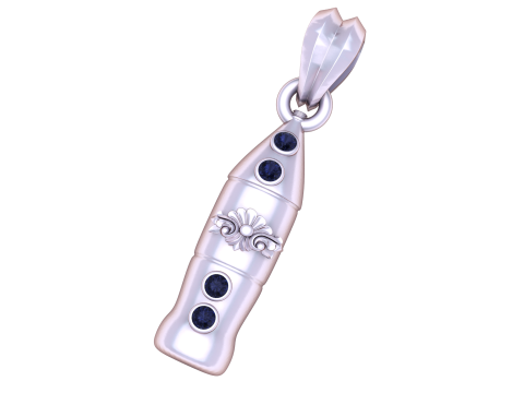 Royal Gem Charm Pendant 3D Printable Model 3D Print Model