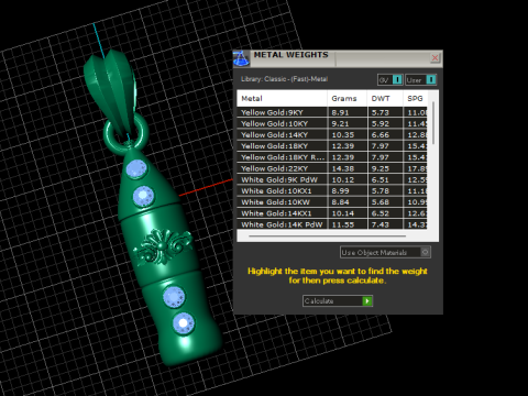 Royal Gem Charm Pendant 3D Printable Model 3D Print Model