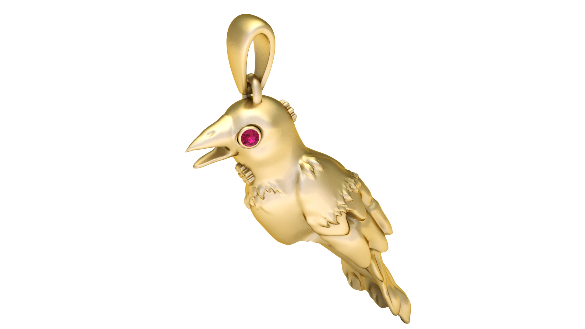 Royal Gem Charm Pendant 3D Printable Model 3D Print Model .c4d .max .obj .3ds .fbx .stl .blend