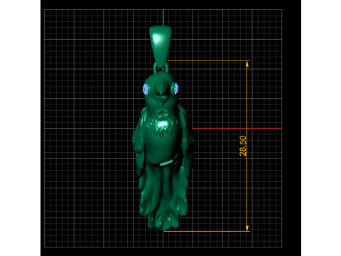 Royal Gem Charm Pendant 3D Printable Model 3D Print Model