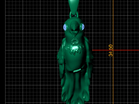 Royal Gem Charm Pendant 3D Printable Model 3D Print Model