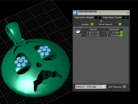 悲伤表情吊坠 3D 打印模型
