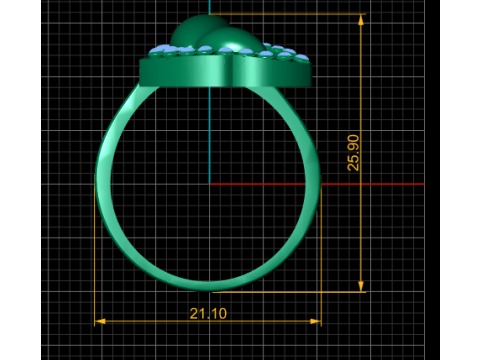 Bague tendance tourbillon de feuilles Modèles 3D en vedette