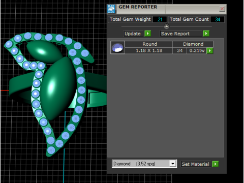 Bague tendance tourbillon de feuilles Modèles 3D en vedette