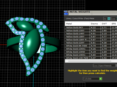 Bague tendance tourbillon de feuilles Modèles 3D en vedette