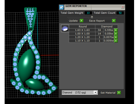 Pendentif élégant tourbillon de feuilles Modèles 3D en vedette