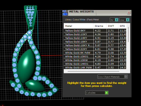 Pendentif élégant tourbillon de feuilles Modèles 3D en vedette