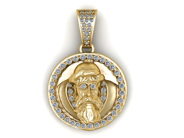 Royal Perfume Bottle Pendant 3D Print Model .c4d .max .obj .3ds .fbx .stl .blend