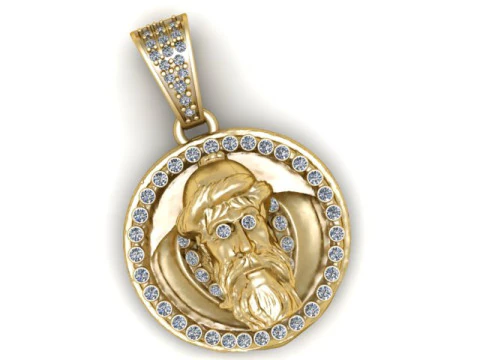 Royal Perfume Bottle Pendant 3D Print Model