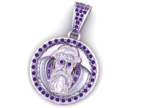 Royal Perfume Bottle Pendant 3D Print Model