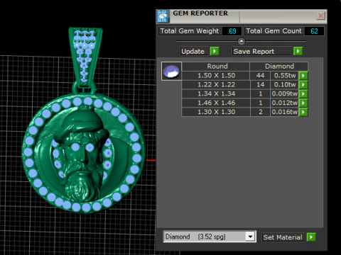 Royal Perfume Bottle Pendant 3D Print Model
