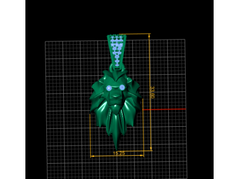 Majestatyczny wisiorek z głową lwa Model do druku 3D