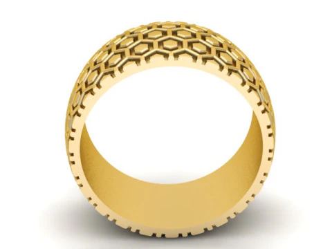 Fascia con motivo geometrico esagonale Modello di stampa 3D