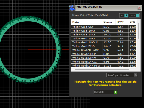 Geometrische zeshoekige patroonband 3D printmodel