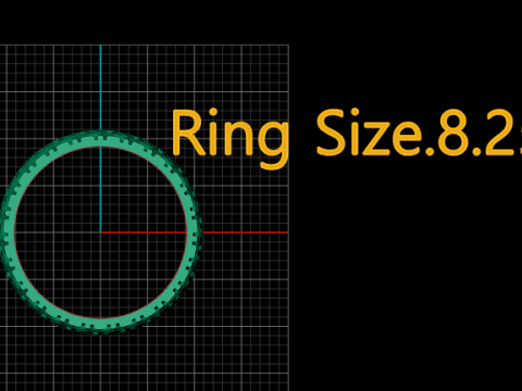 Geometrische zeshoekige patroonband 3D printmodel