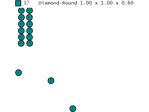 Кулон «Кривая дельфина» с бриллиантами 3D Принт Модель