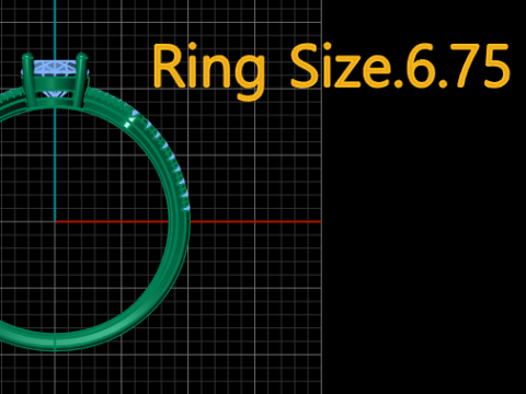 Cincin Solitaire Shank Infinity Split Model Cetak 3D