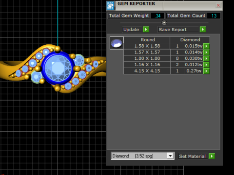 Кольцо-пасьянс с поворотной короной 3D Принт Модель
