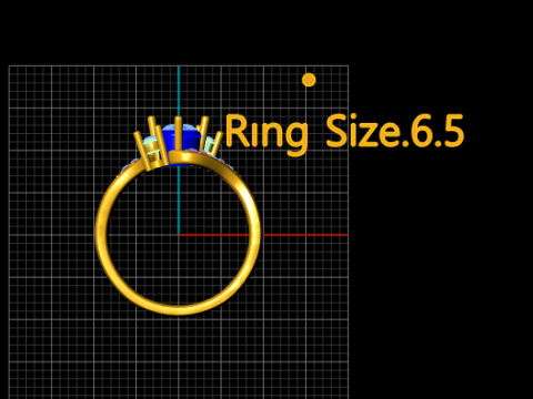 Кольцо-пасьянс с поворотной короной 3D Принт Модель